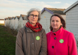 Green Claire Hunt and former Goring Green Party candidate Sonya Mallin are serious about protecting Goring seafront